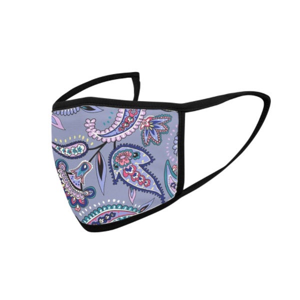 Purple Paisley Face Mask