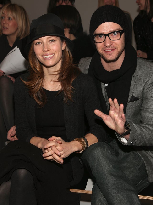 Justin Timberlake and Jessica Biel at the Paris68 Fall 2010 Fashion Show