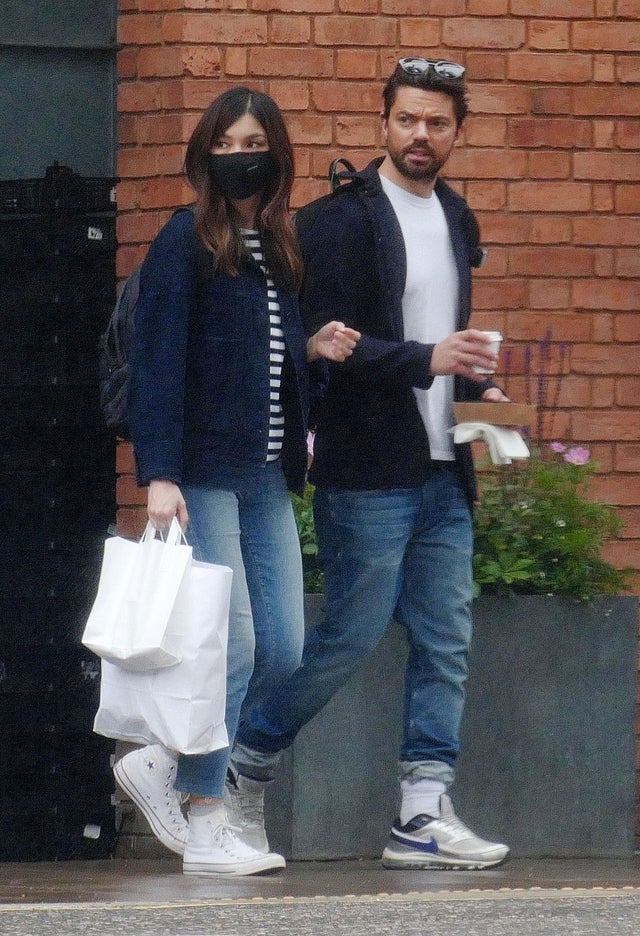 Gemma Chan and Dominic Cooper in london