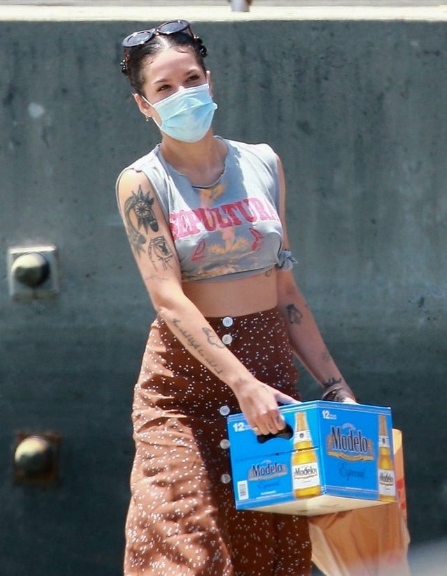 halsey brings beer on a boat