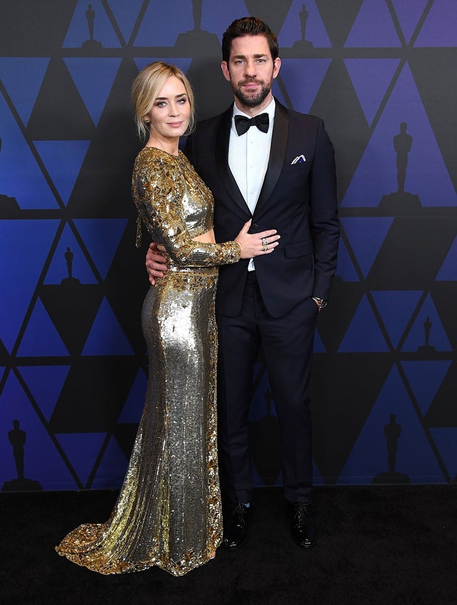 emily blunt and john krasinski at Academy Of Motion Picture Arts And Sciences' 10th Annual Governors Awards