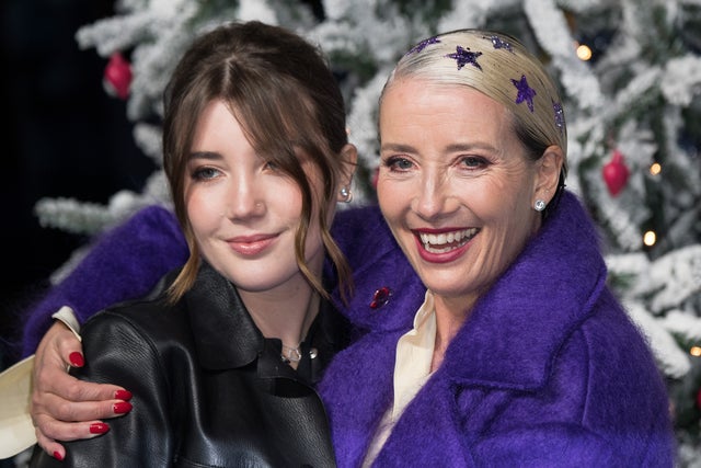 Emma Thompson and Gaia Romilly Wise at last christmas premiere