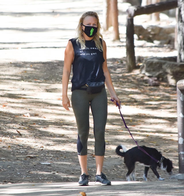 Malin Akerman and her dog