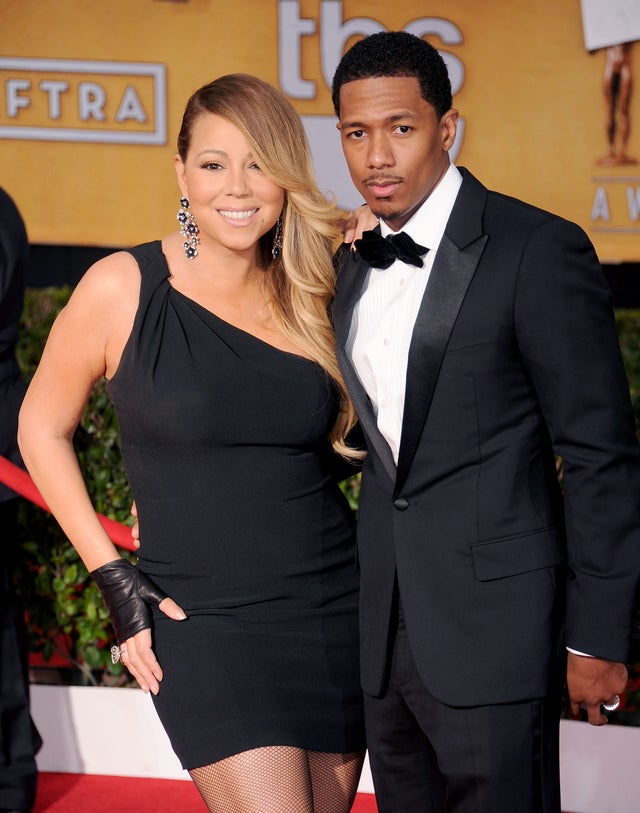 Mariah Carey and Nick Cannon at the 20th Annual Screen Actors Guild Awards 