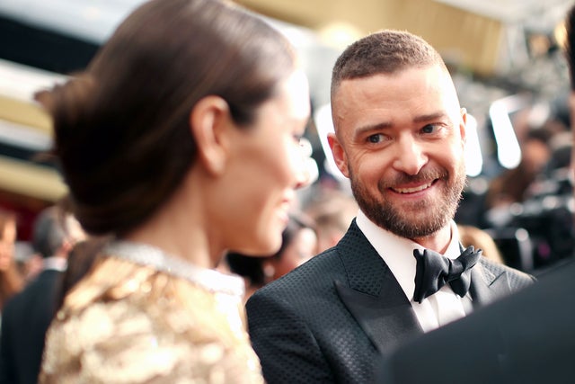 jessica biel and justin timberlake at 89th Annual Academy Awards
