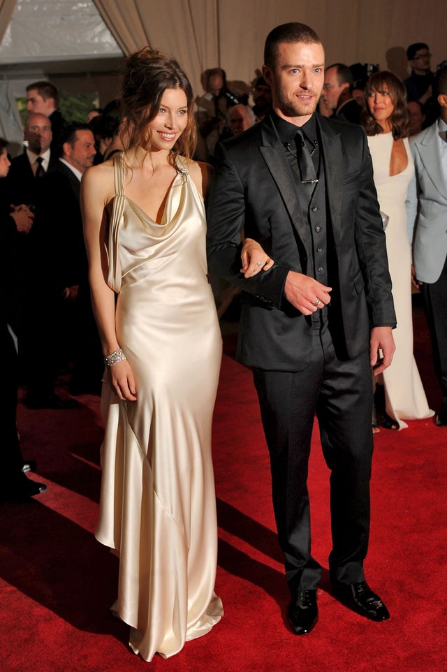 Jessica Biel and Justin Timberlake at 2010 met gala
