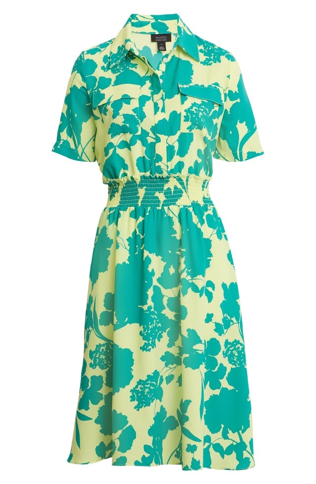 Floral Smocked Utility Dress