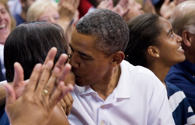 obamas during men's usa basketball game