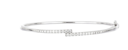 Audrey Overlap Diamond Bangle