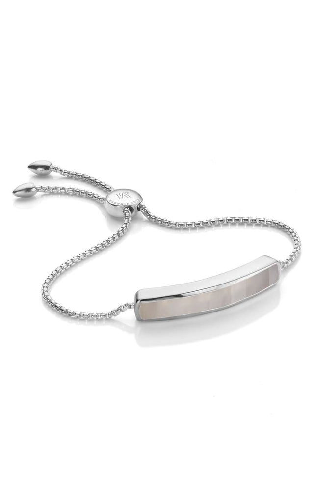 Engravable Baja Sterling Stone Bracelet