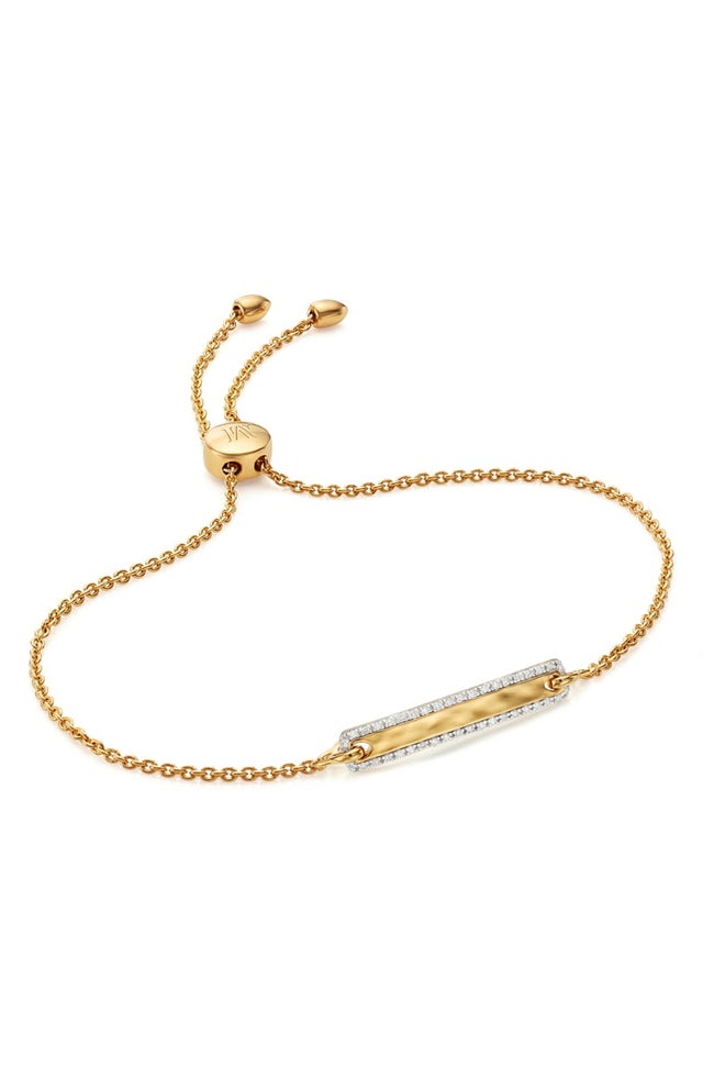 Havana Bar Diamond Pavé Friendship Chain Bracelet 