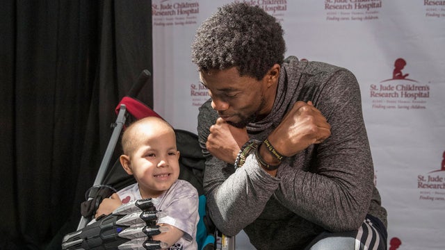 chadwick boseman at St. Jude Children's Research Hospital