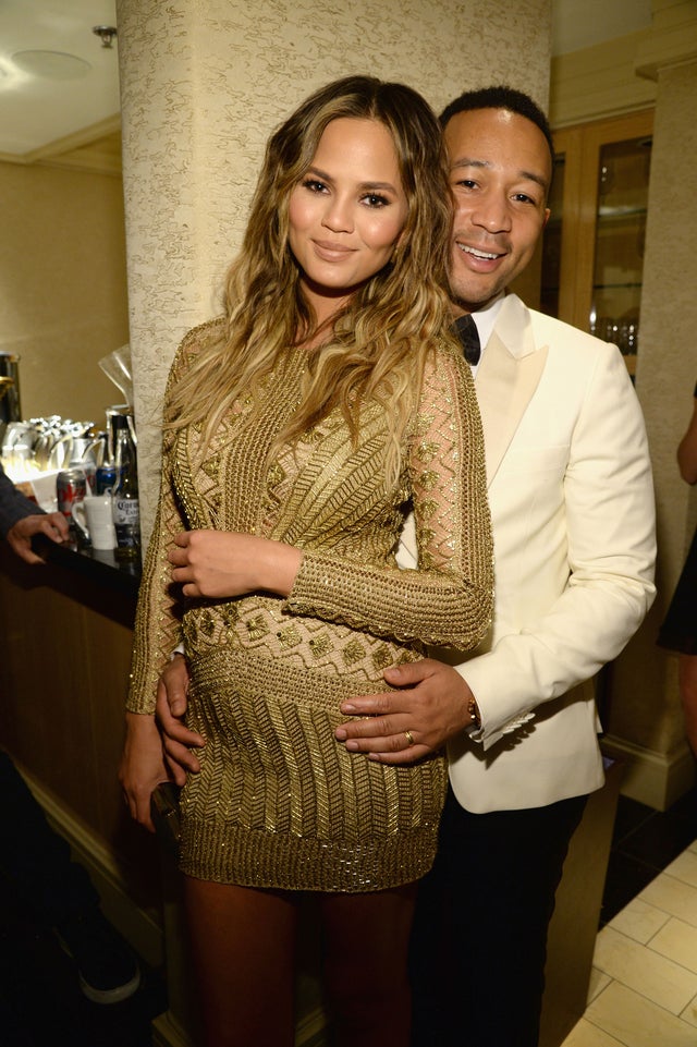 chrissy teigen and john legend at the Sinatra 100: An All-Star GRAMMY Concert 