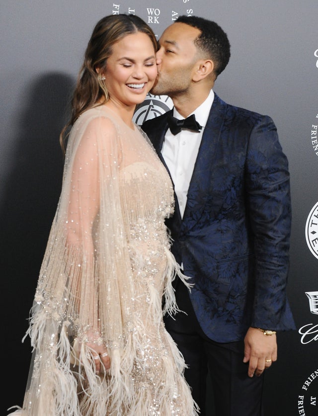 chrissy teigen and john legend at The Art Of Elysium's 11th Annual Celebration - Heaven