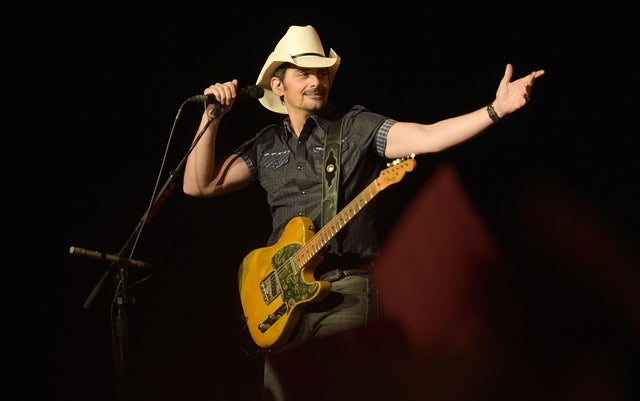 Brad Paisley performs in nashville in april 2018