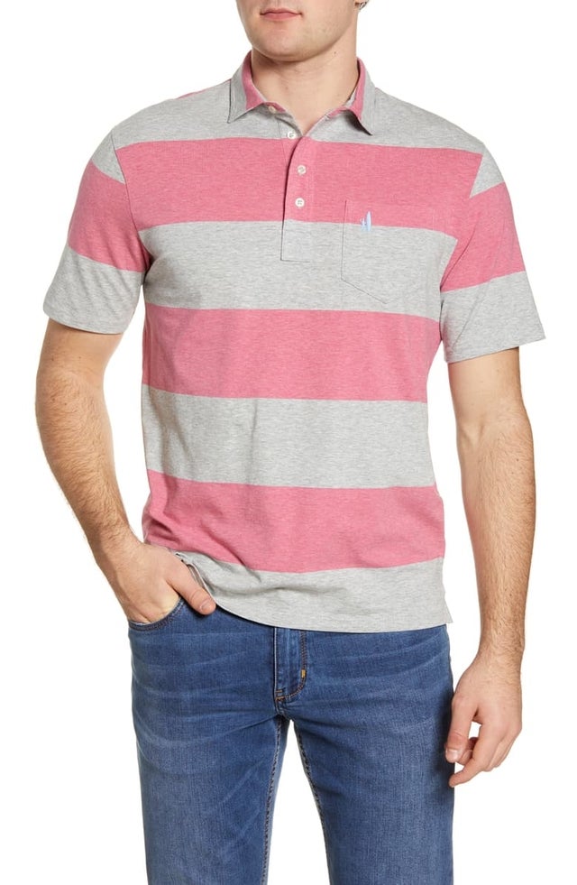 Parker Stripe Pocket Polo