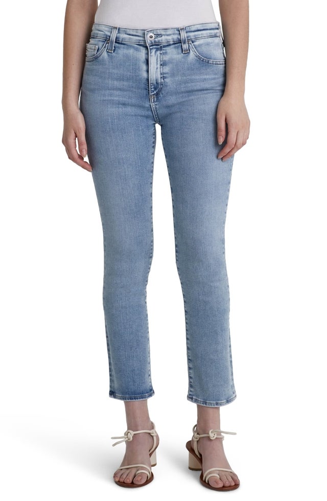 Mari Crop Slim Straight Jeans