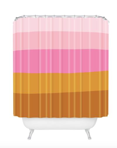 June Journal Retro Shower Curtain