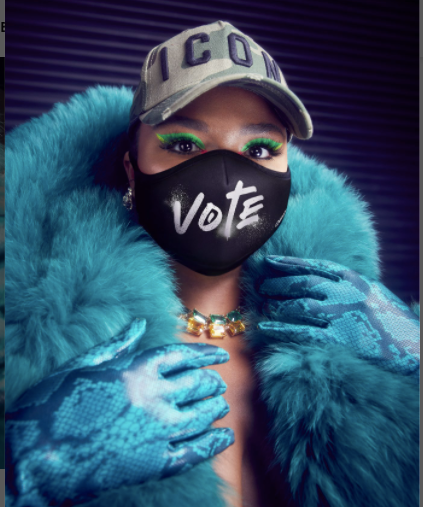 Lizzo Vote Face Mask