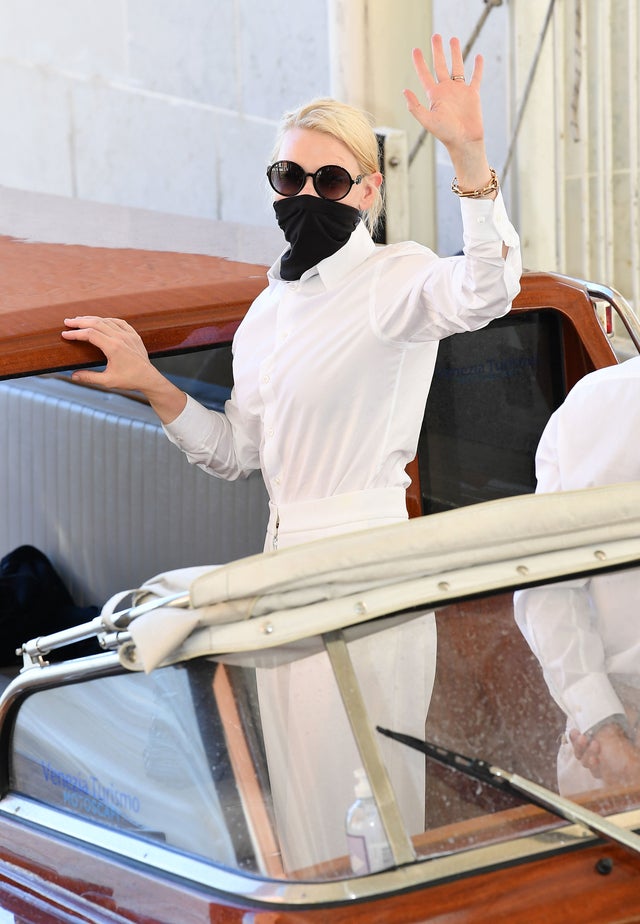 Cate Blanchett at Venice Airport during the 77th Venice Film Festival