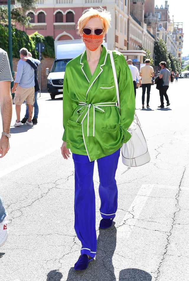 Tilda Swinton at venice film fest 