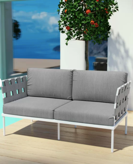 Outdoor Patio Loveseat with Cushions
