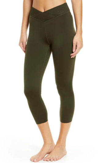 Wrap High Waist Crop Leggings