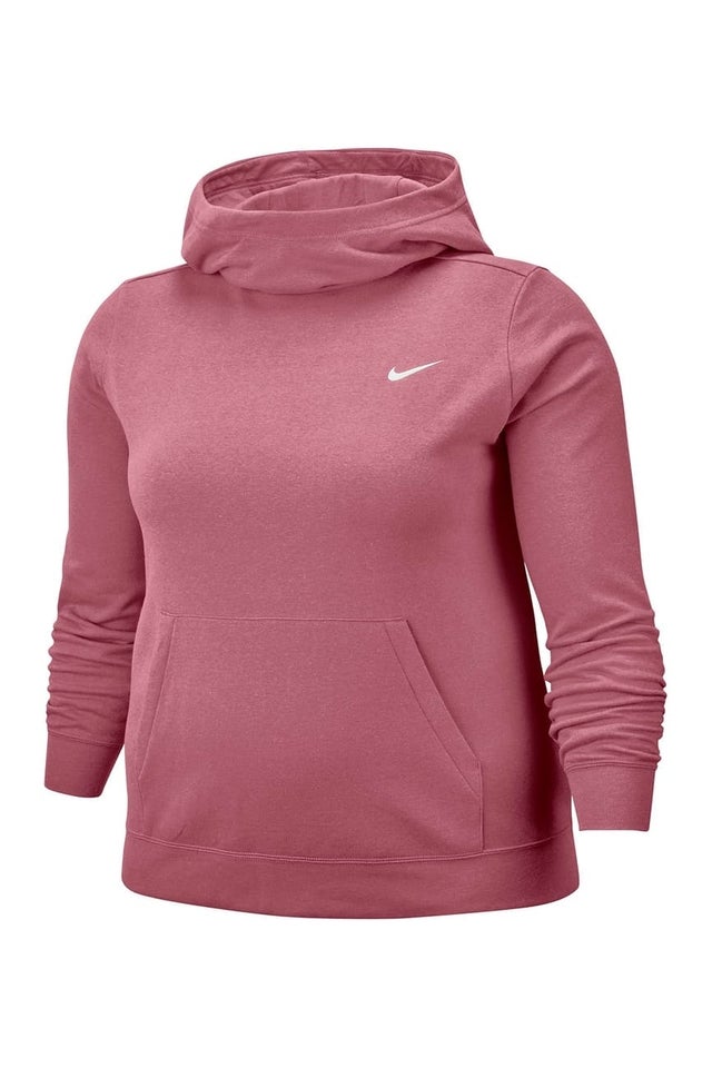 Fleece Funnel Neck Hoodie (Plus Size)