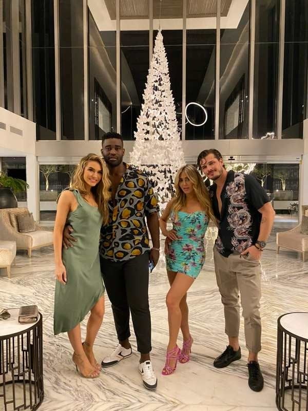 Keo Motsepe, Chrishell Stause, Gleb Savchenko and Cassie Scerbo 