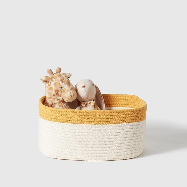 The Container Store x KonMari Marie Kondo Wheat Yellow Kawaii Cotton Rope Bin