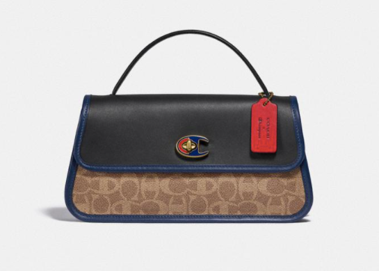 Coach x Champion Turnlock Clutch in Signature Canvas