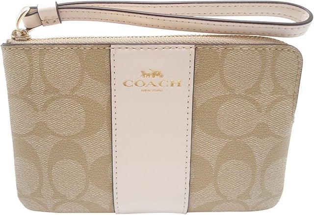 Coach Corner Zip Wristlet 