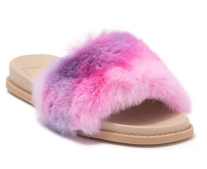 Dolce Vita Gwynn Faux Fur Slide Sandal