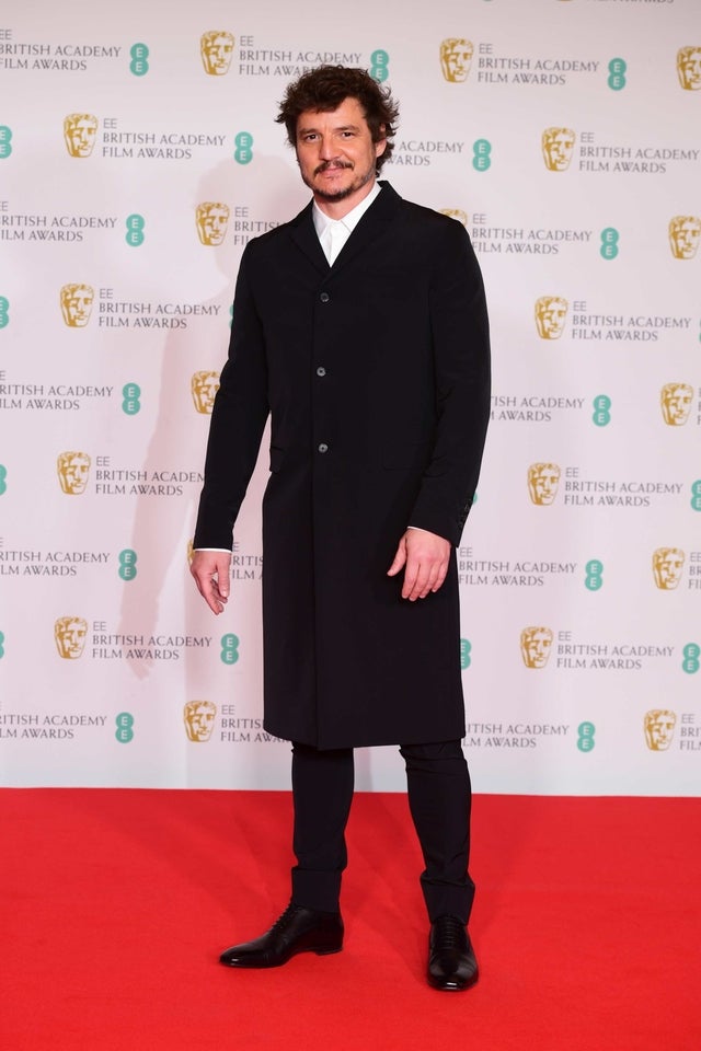 Pedro Pascal arrives for the EE BAFTA Film Awards at the Royal Albert Hall in London.