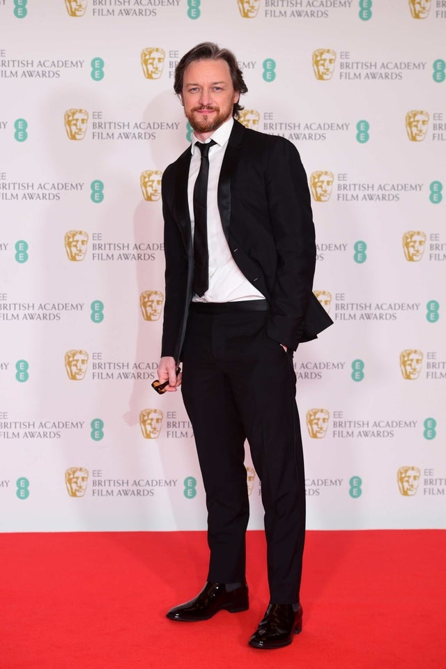 James McAvoy arrives for the EE BAFTA Film Awards at the Royal Albert Hall in London.