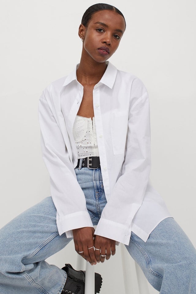 H&M Oversized Cotton Shirt