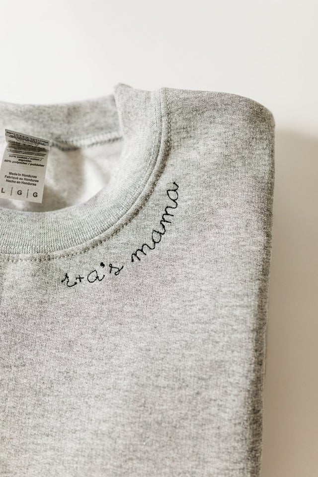 EmbroiWear Custom Embroidered Mama Sweatshirt