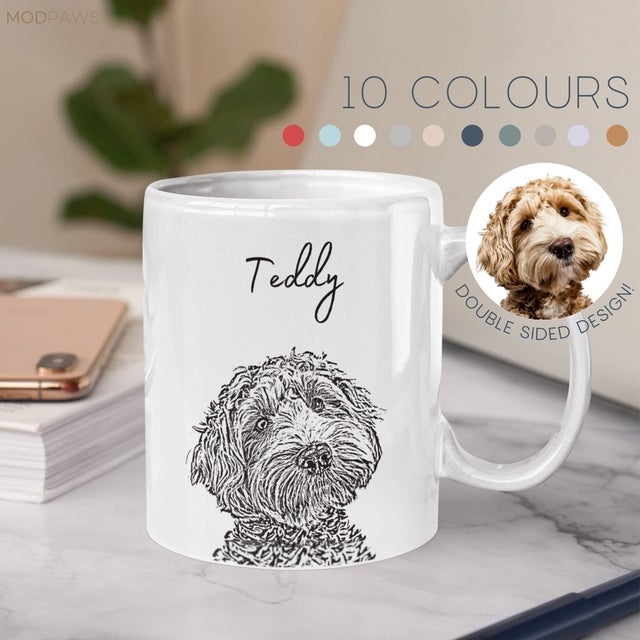 ModPawsUS Custom Pet Mug Using Pet Photo