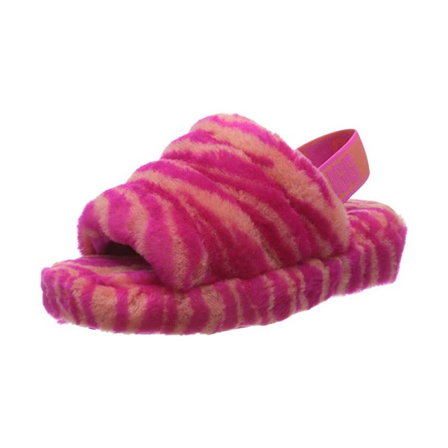 Ugg Fluff Yeah Slide Zebra Slipper