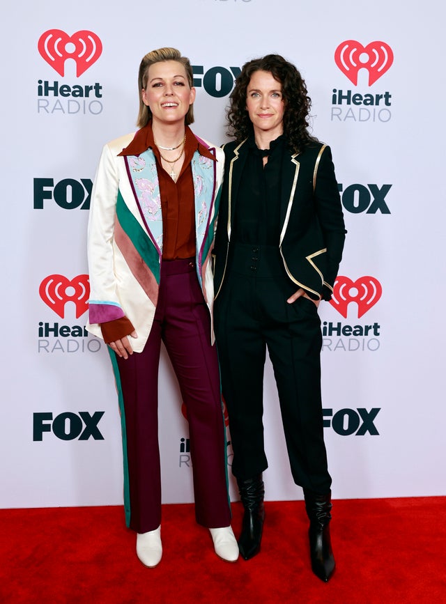 Brandi Carlile and Catherine Shepherd attends the 2021 iHeartRadio Music Awards at The Dolby Theatre in Los Angeles, California, which was broadcast live on FOX on May 27, 2021. 