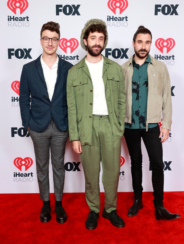 Ryan Met, Jack Met, and Adam Met of music group AJR attend the 2021 iHeartRadio Music Awards at The Dolby Theatre in Los Angeles, California, which was broadcast live on FOX on May 27, 2021.