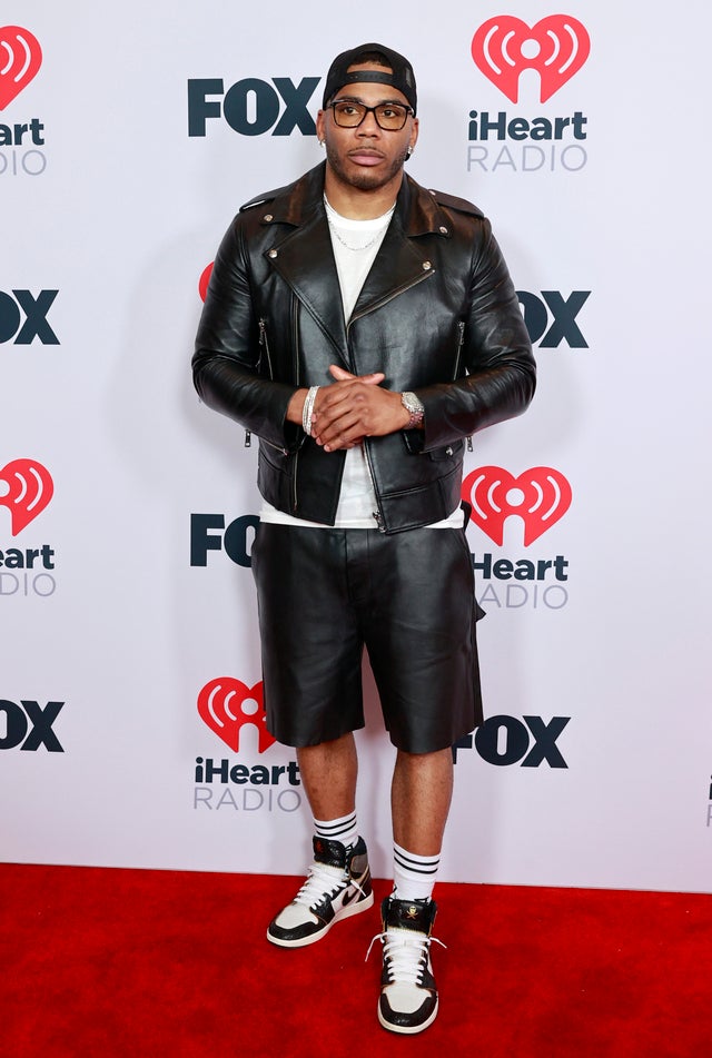 Nelly attends the 2021 iHeartRadio Music Awards at The Dolby Theatre in Los Angeles, California, which was broadcast live on FOX on May 27, 2021. 