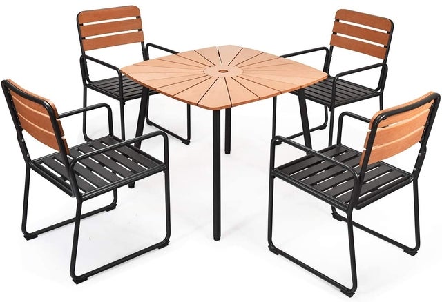 Giantex 5 Piece Patio Dining Table Set