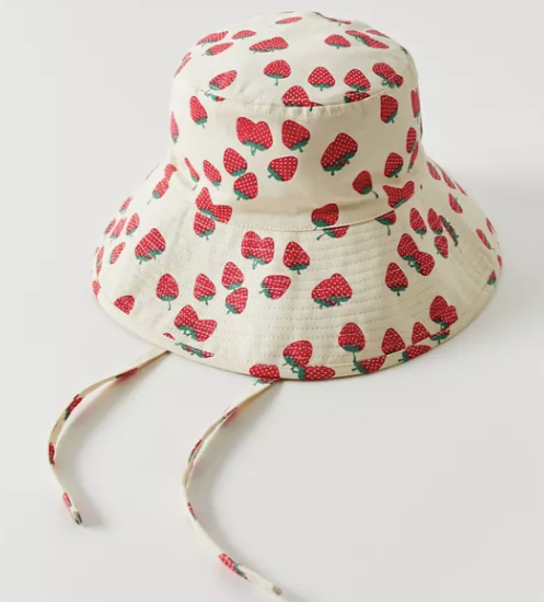 UO Printed Wide Brim Bucket Hat