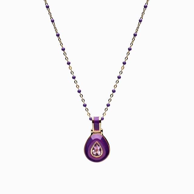 Violet Aura Necklace