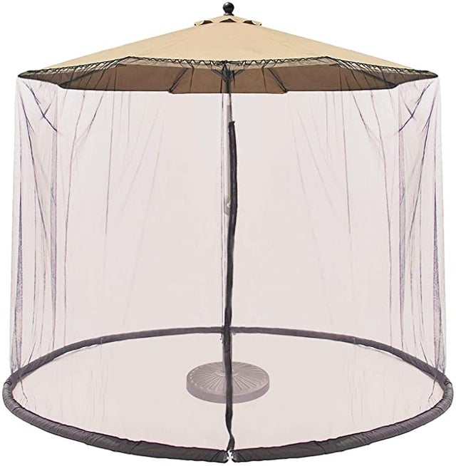 CoastShade Patio Umbrella Outdoor Screen Mesh Mosquito Net Canopy