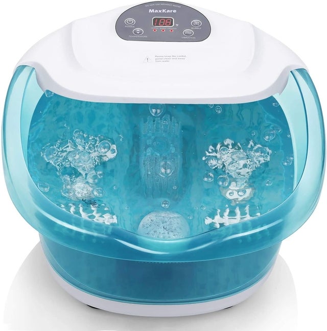 Foot Spa Massager with Heat Bubbles