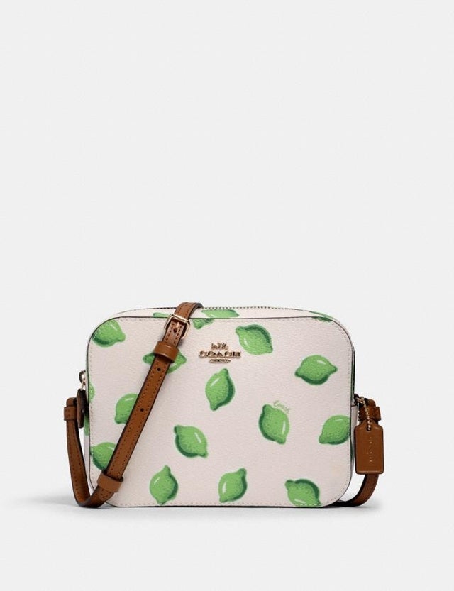 Mini Camera Bag With Lime Print