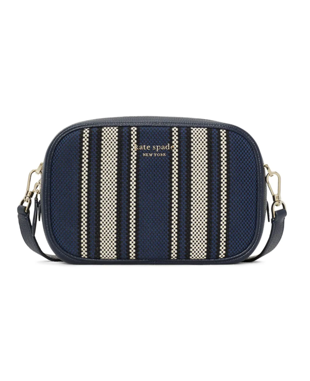 Kate Spade New York Medium Astrid Stripe Canvas Camera Bag