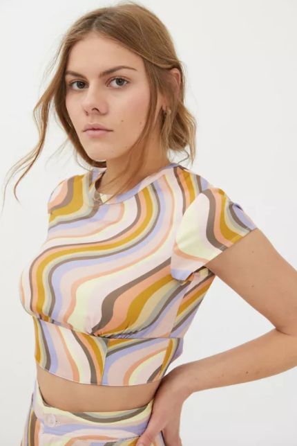 UO So Wavy Tie-Back Top